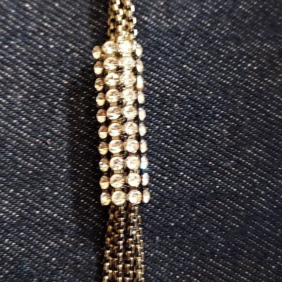 PARKLANE crystal necklace pendant tassel necklace hematite - Picture 8 of 11